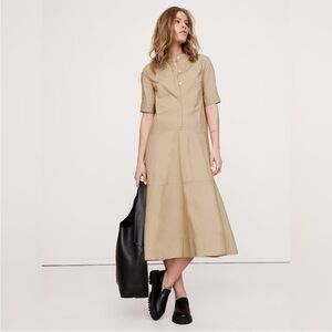 Banana Republic Khaki Midi Dress